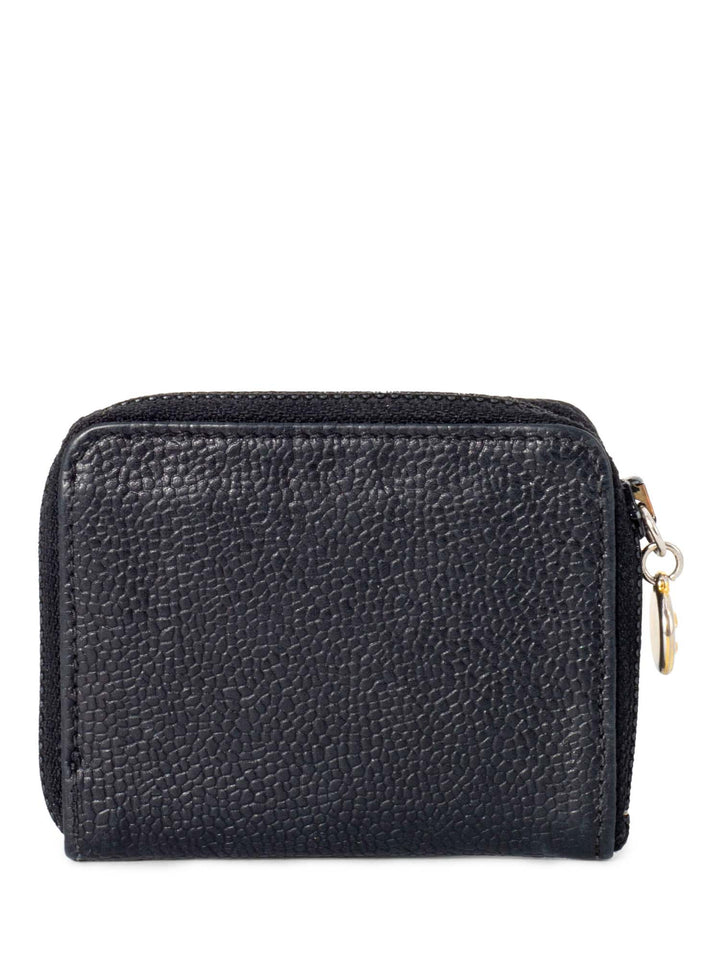 Top Quality Chanel CC Logo Caviar Zippered Card Wallet Black