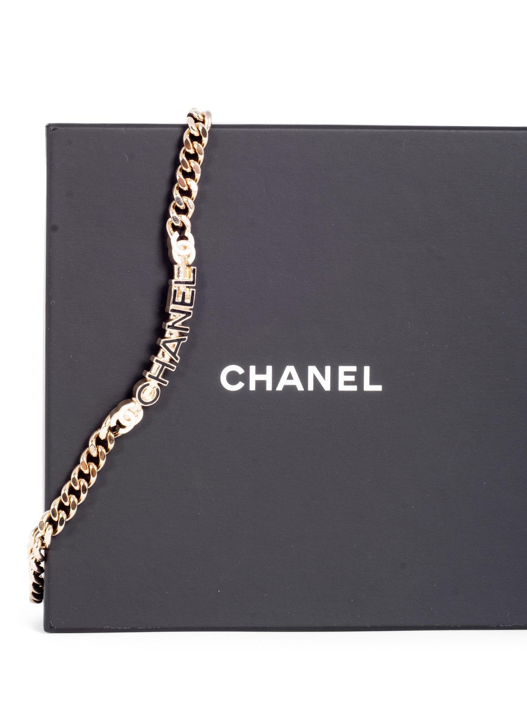 Top Quality Chanel CC Logo Chocker Necklace Gold