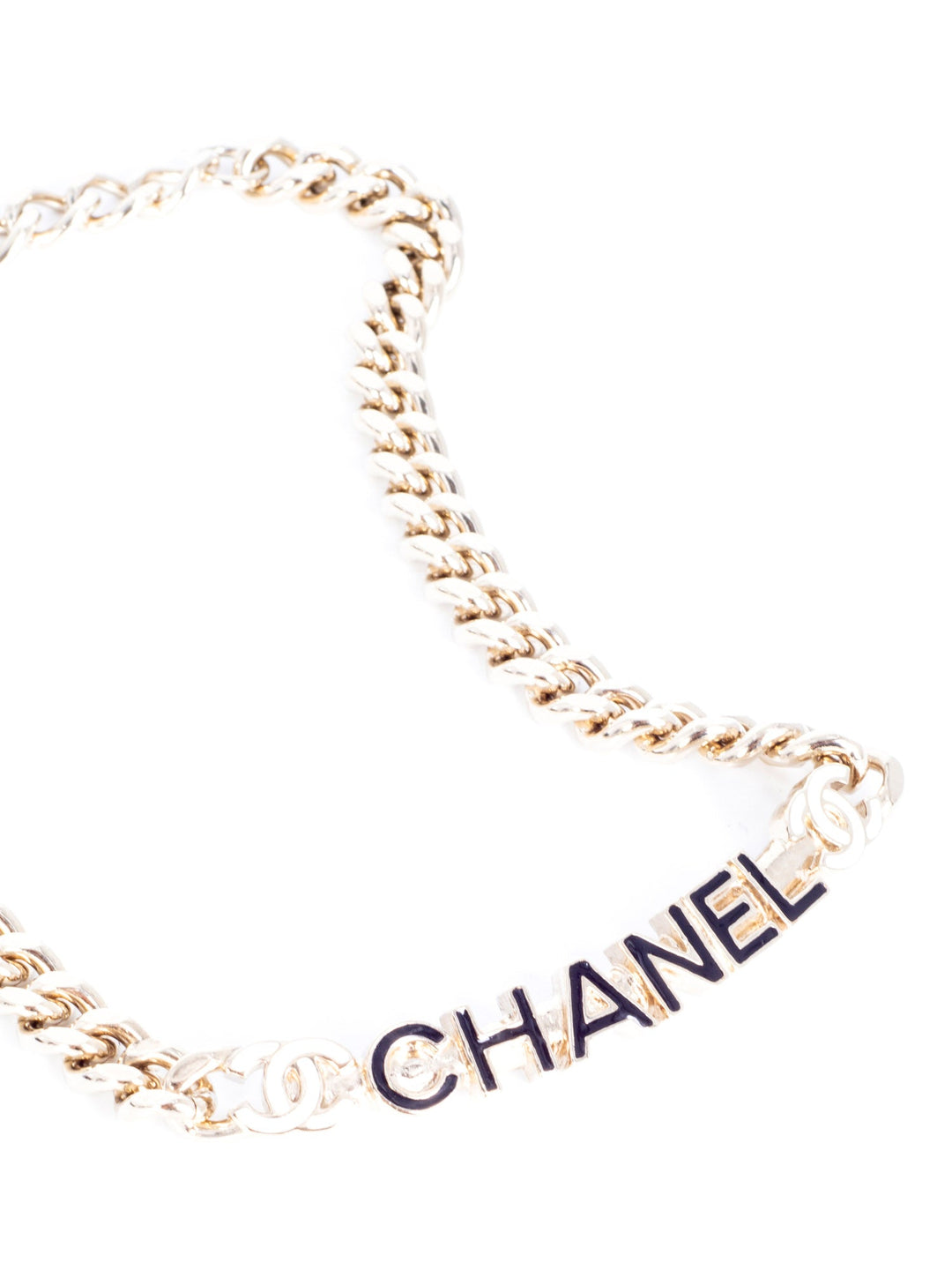 Top Quality Chanel CC Logo Chocker Necklace Gold
