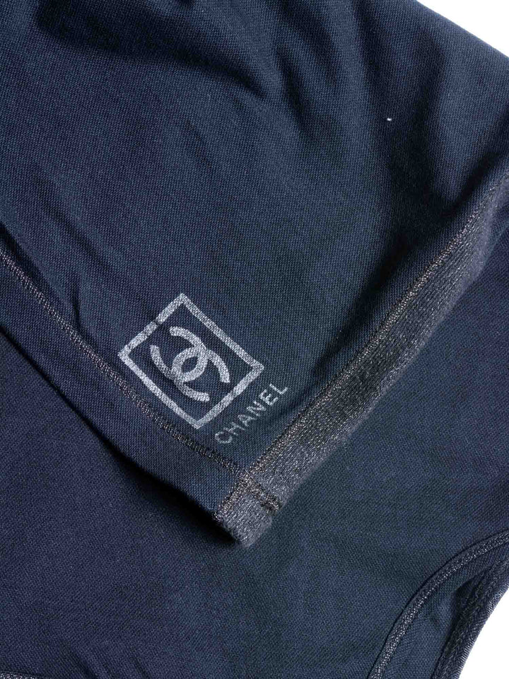 Top Quality Chanel CC Logo Cotton Sleeveless Tank Top Black