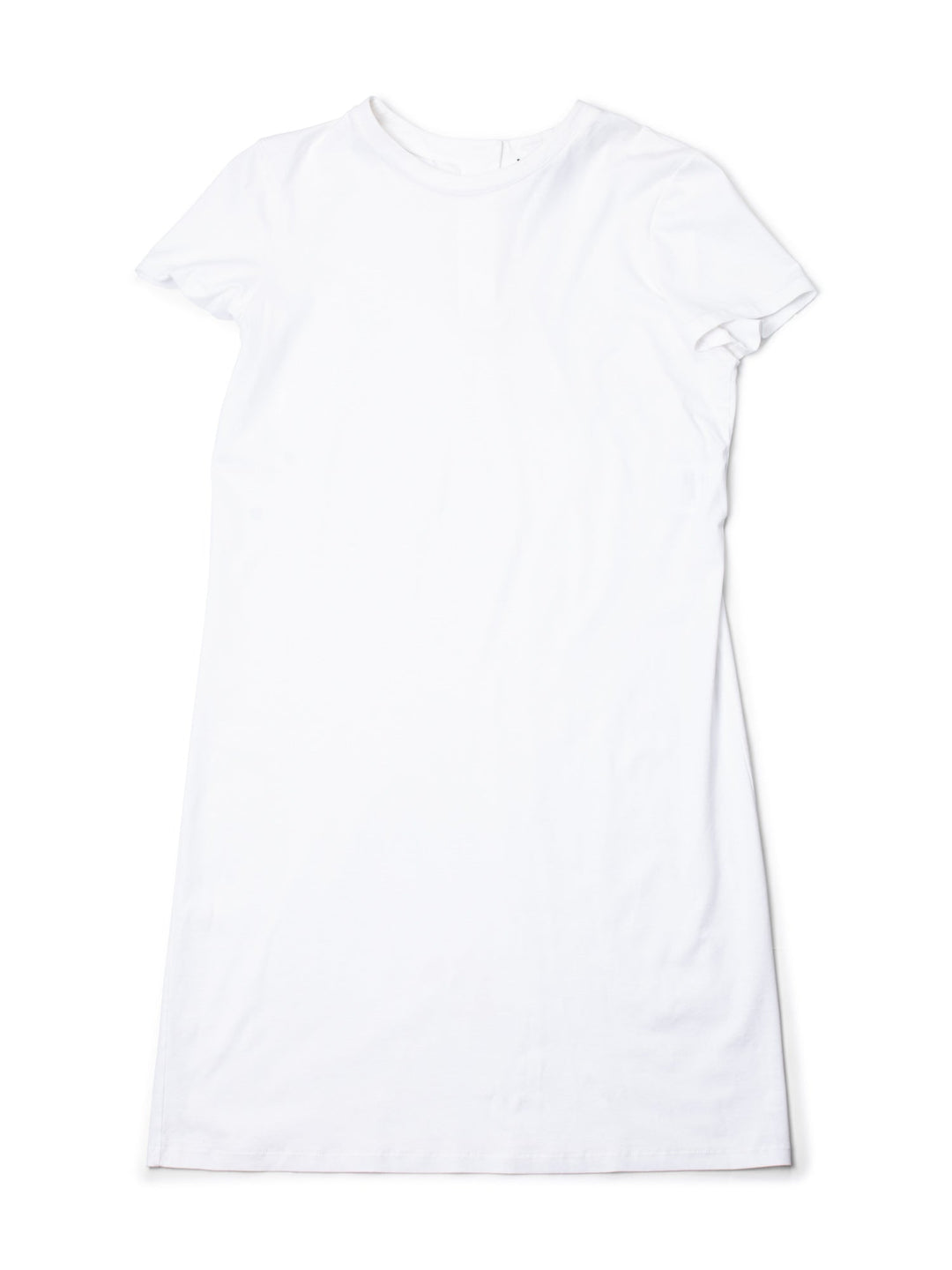 Top Quality Chanel CC Logo Cotton T-Shirt Dress White