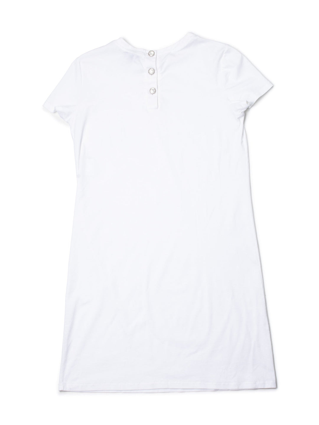 Top Quality Chanel CC Logo Cotton T-Shirt Dress White