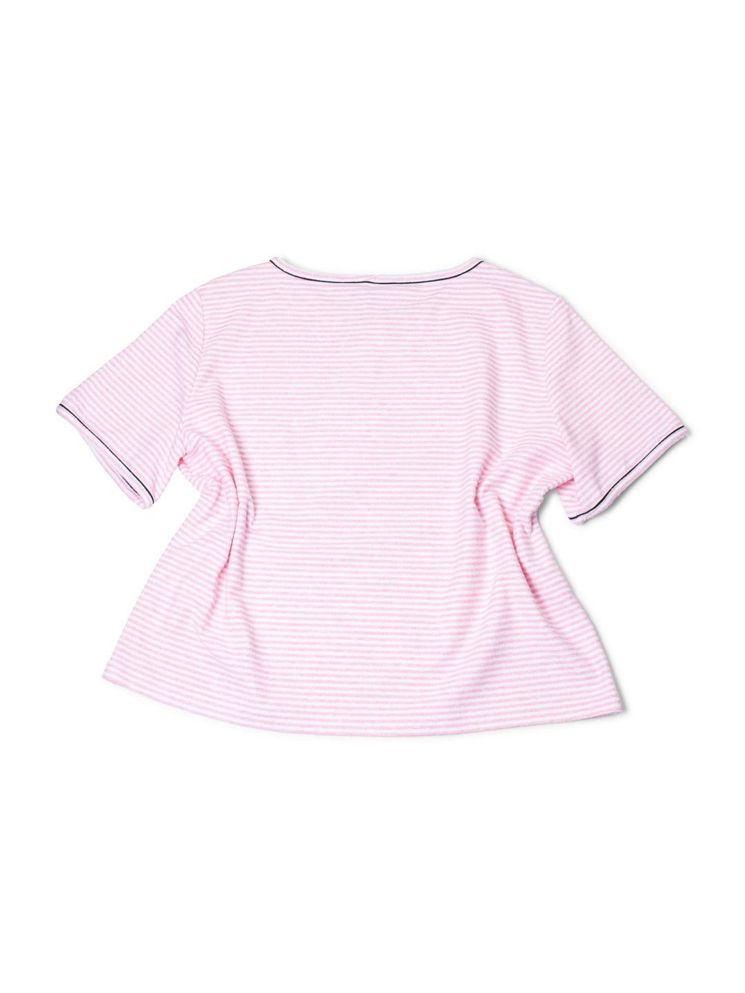 Top Quality Chanel CC Logo Cotton Terrycloth La Pausa T-Shirt Unisex Pink
