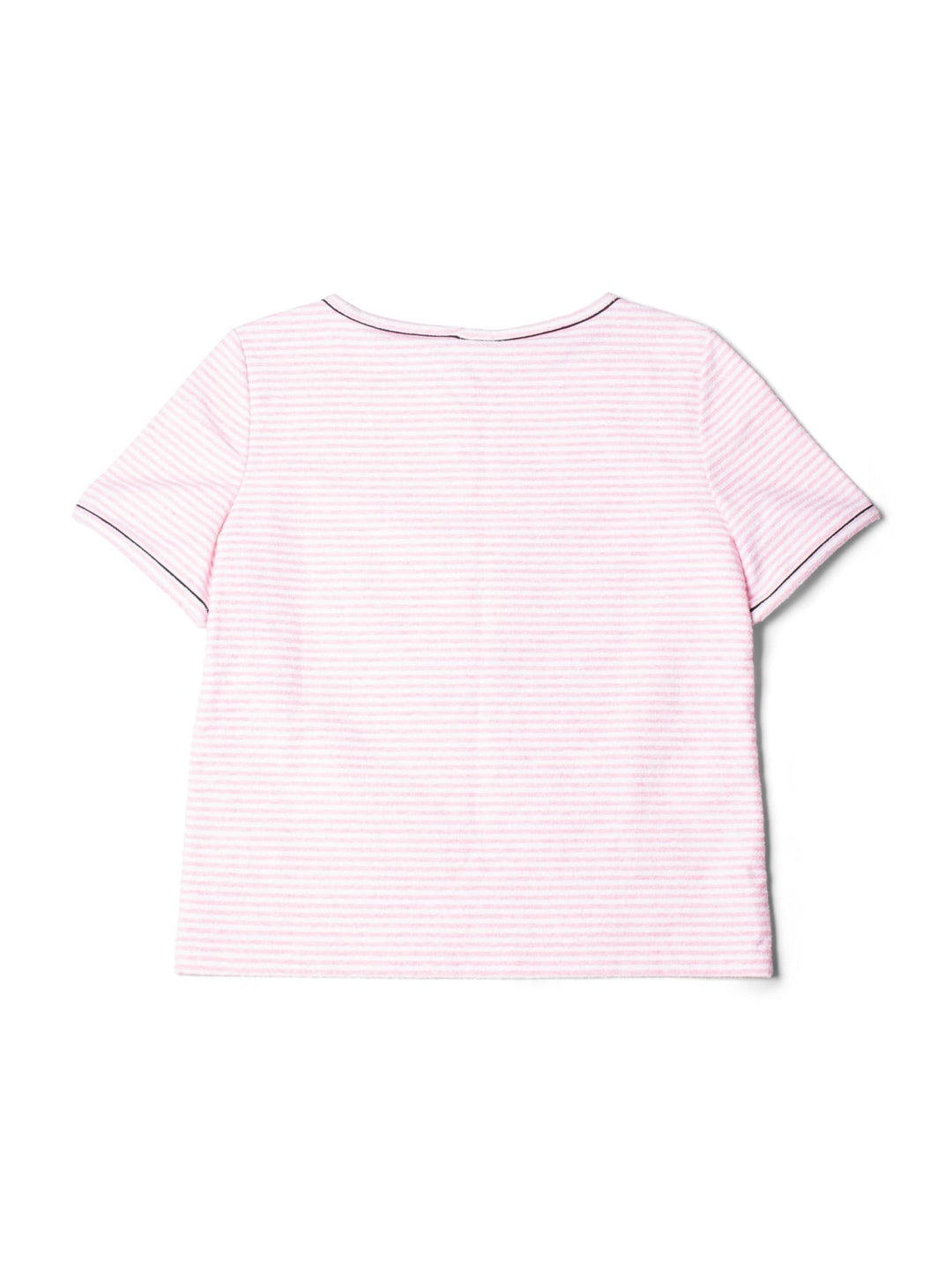 Top Quality Chanel CC Logo Cotton Terrycloth La Pausa T-Shirt Unisex Pink