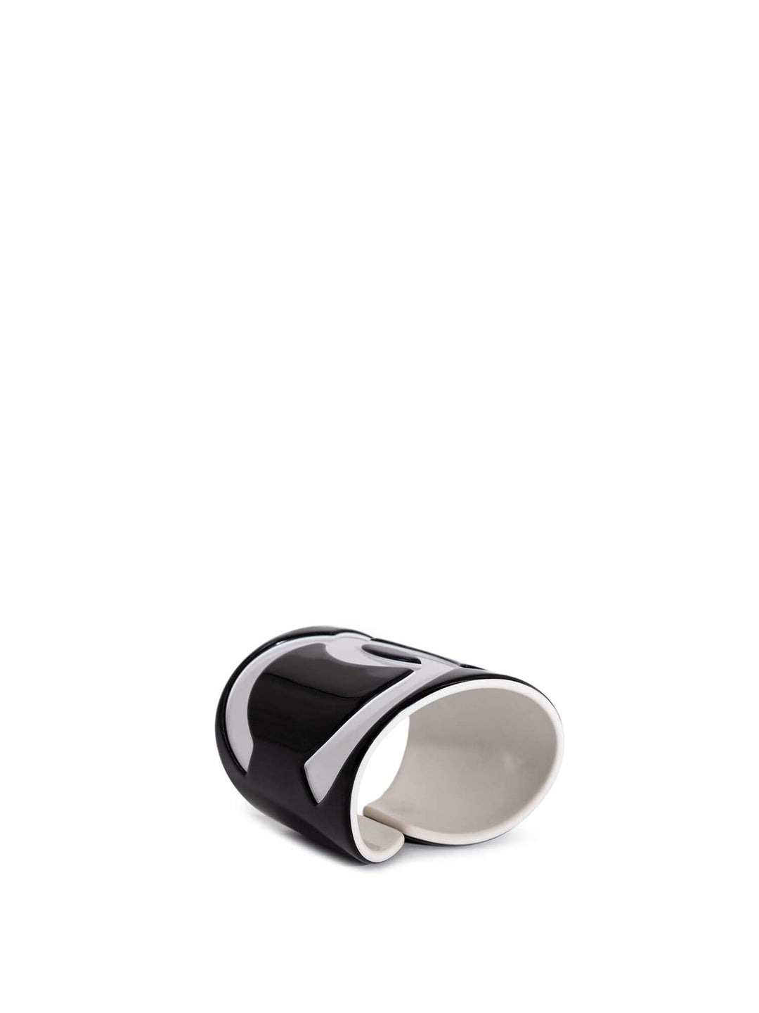 Top Quality Chanel CC Logo Cuff Bracelet Black White