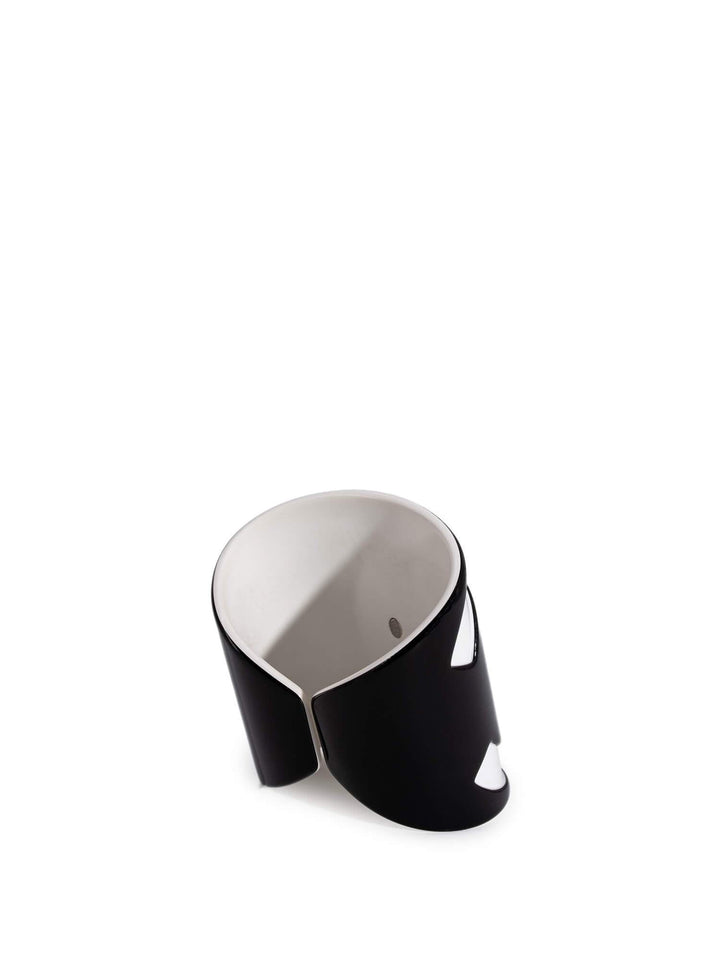 Top Quality Chanel CC Logo Cuff Bracelet Black White