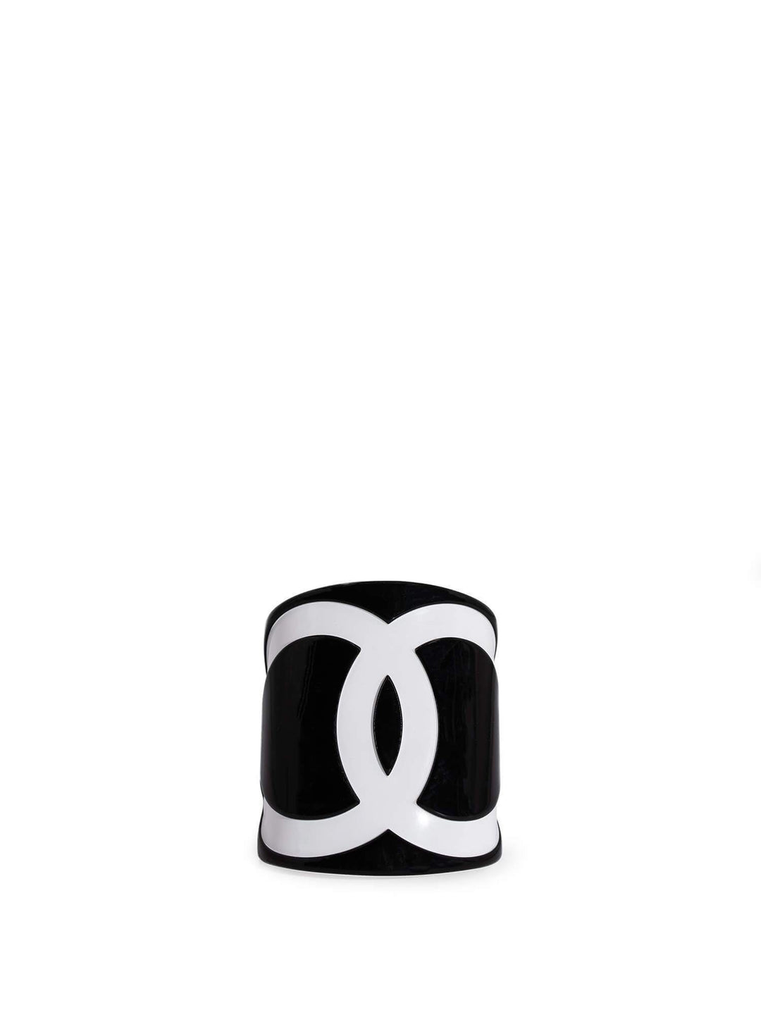 Top Quality Chanel CC Logo Cuff Bracelet Black White