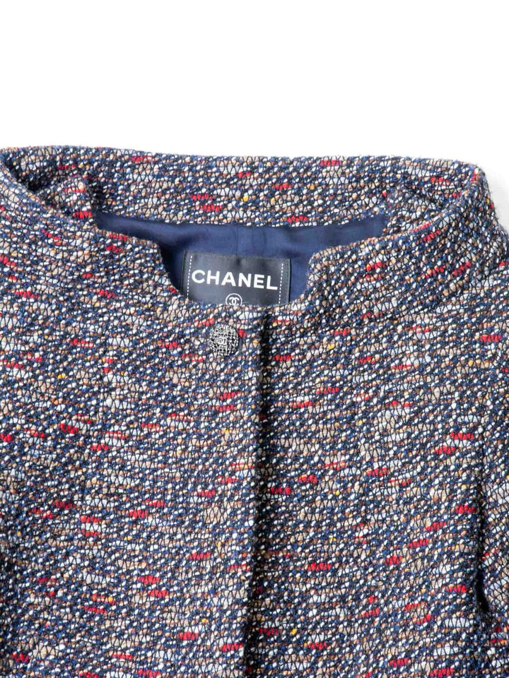 Top Quality Chanel CC Logo Fantasy Tweed Regal Fitted Jacket Brown