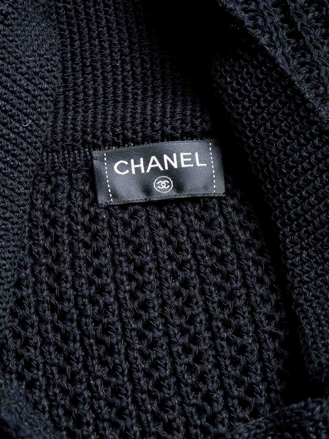 Top Quality Chanel CC Logo Knitted La Pausa Jacket Black