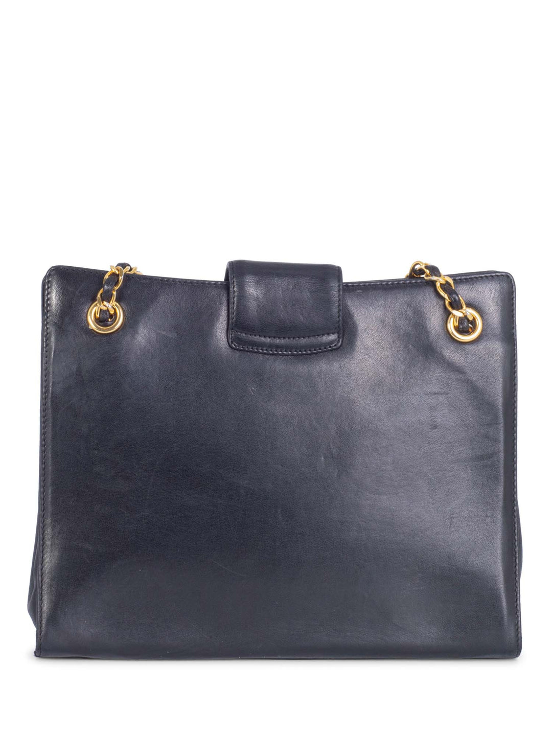 Top Quality Chanel CC Logo Leather Messenger Bag Black