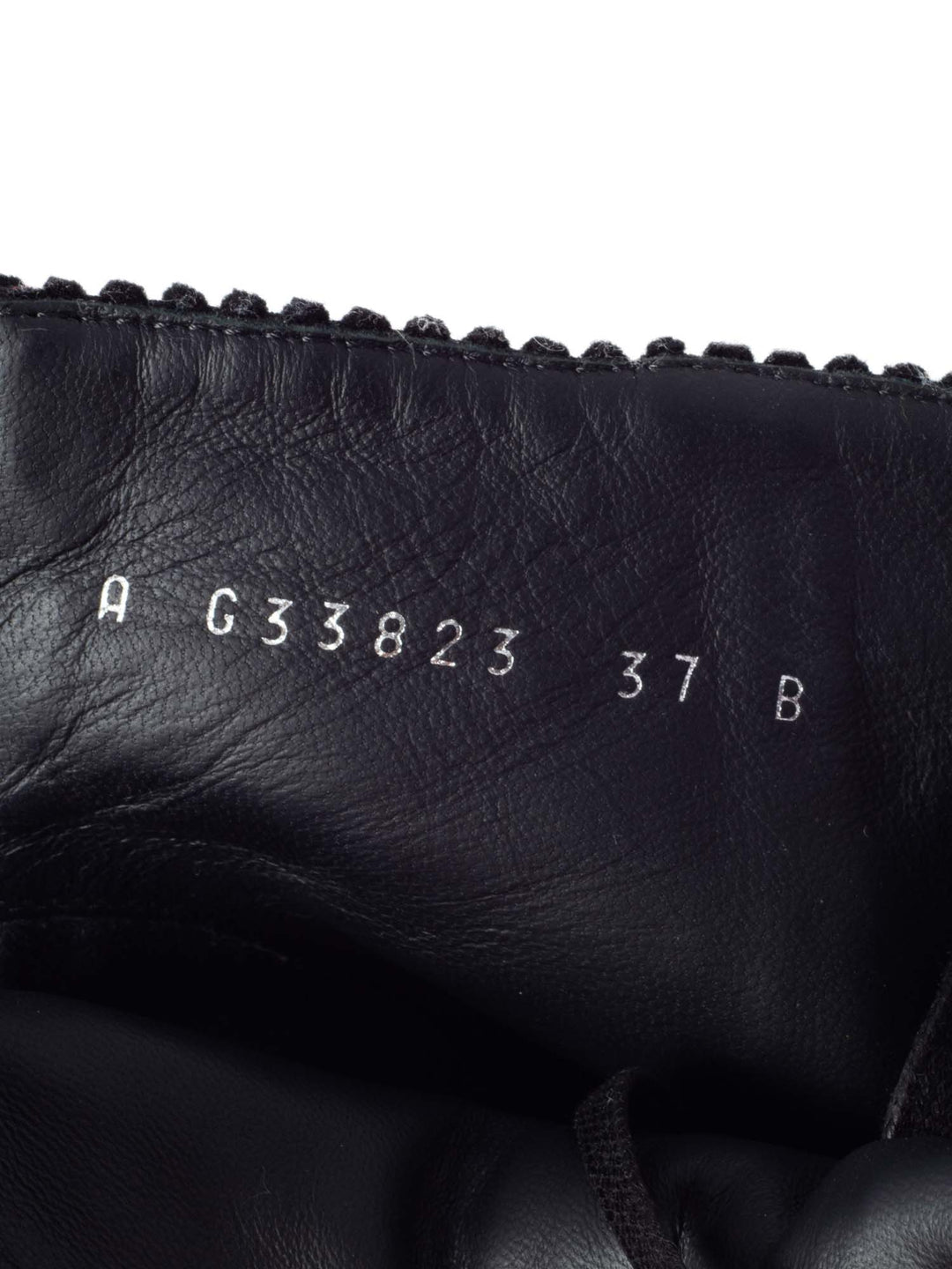 Top Quality Chanel CC Logo Pearl Lace Up Corduroy Boots Black
