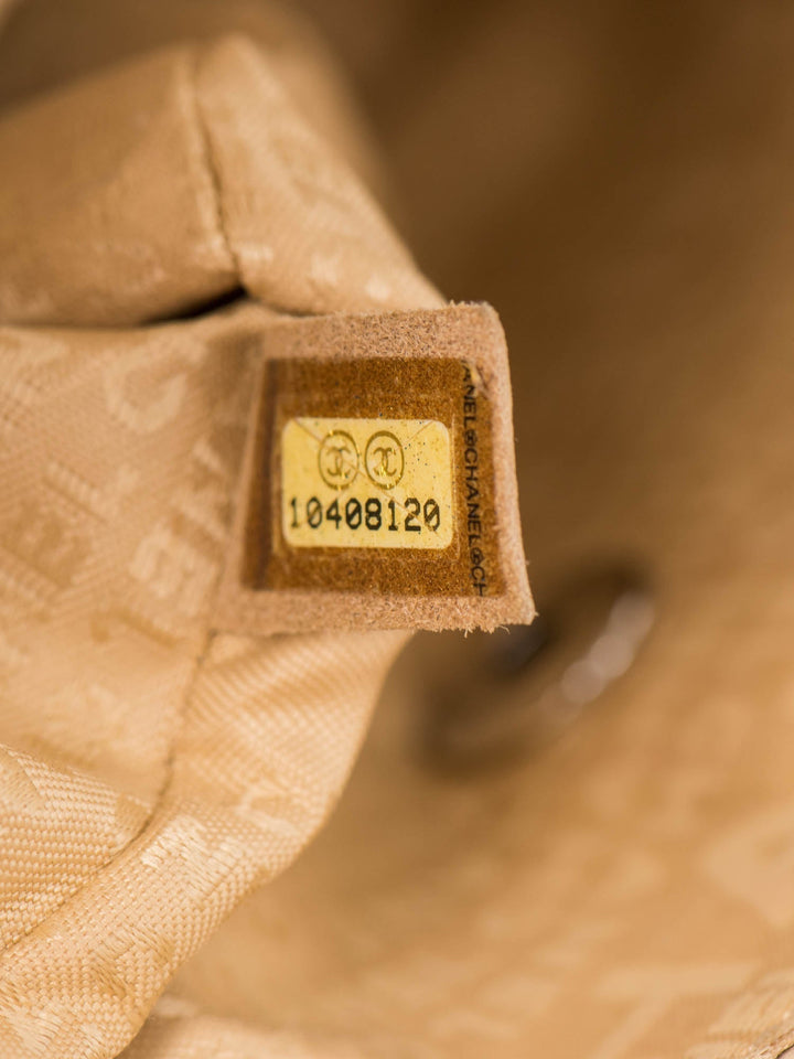 Top Quality Chanel CC Logo Quilted Camellia Leather Mini Bag Beige