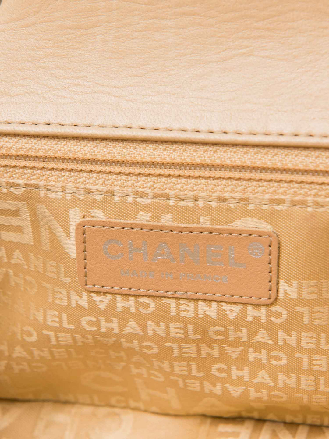 Top Quality Chanel CC Logo Quilted Camellia Leather Mini Bag Beige