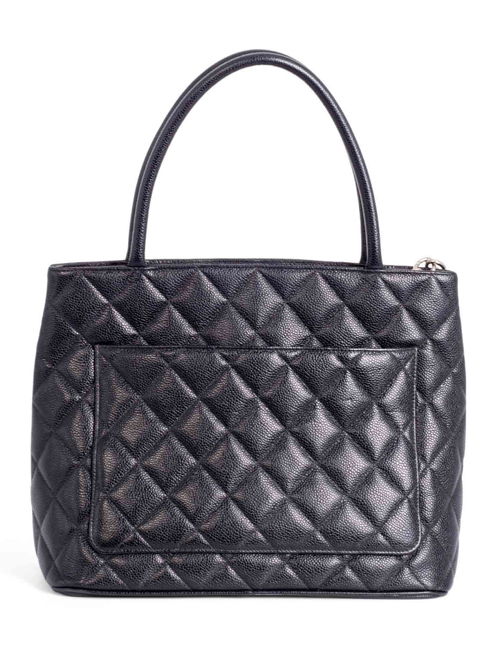 Top Quality Chanel CC Logo Quilted Caviar Leather Bag Black