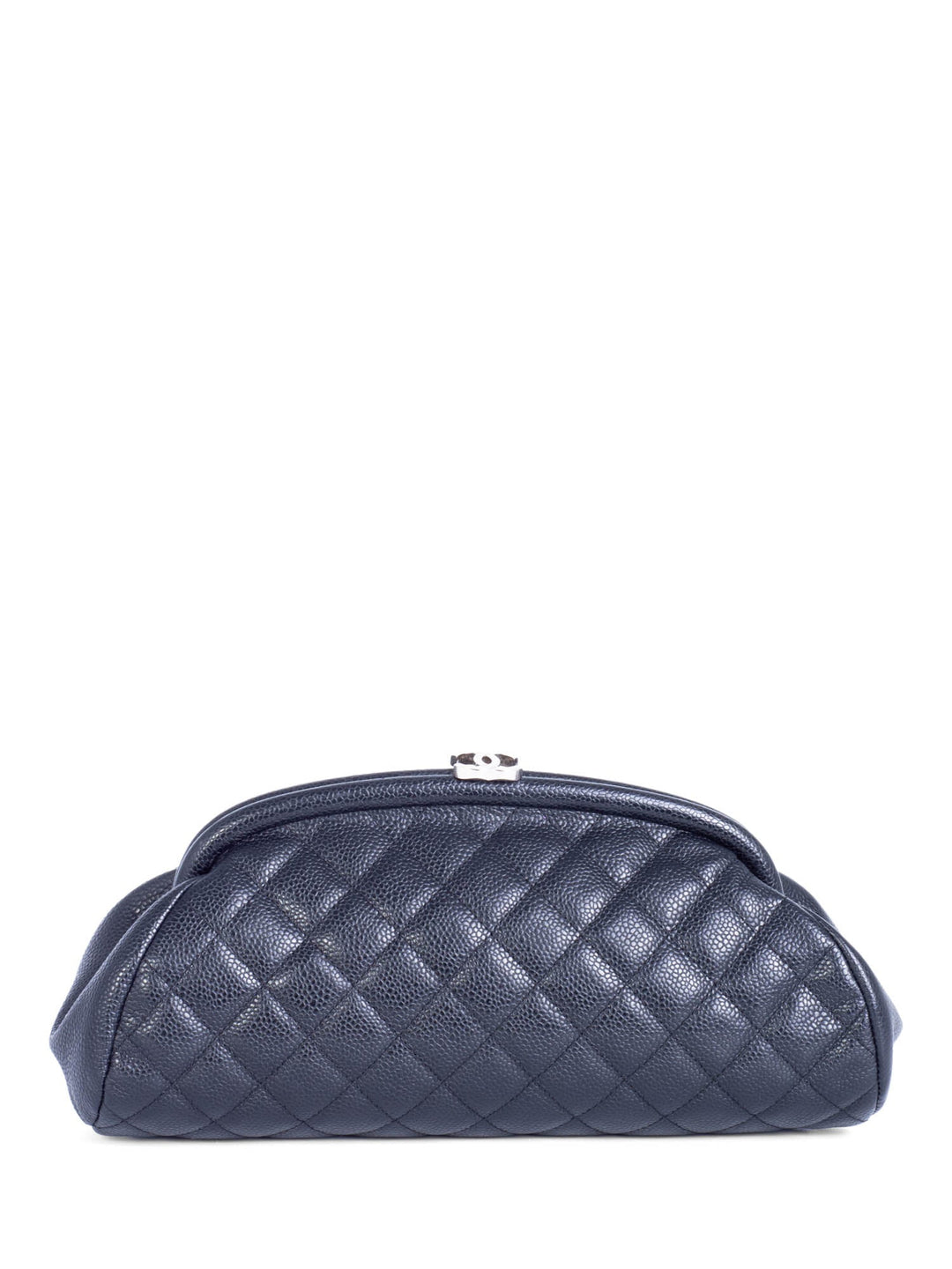 Top Quality Chanel CC Logo Quilted Caviar Timeless Clutch Black
