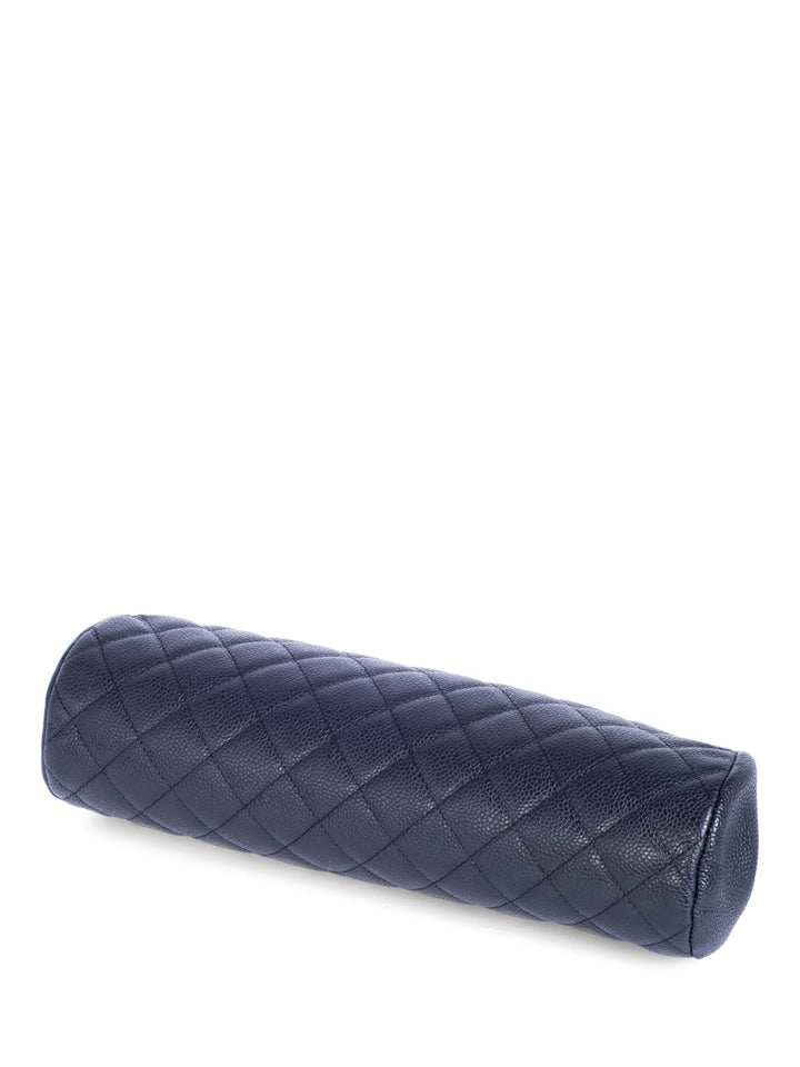 Top Quality Chanel CC Logo Quilted Caviar Timeless Clutch Black