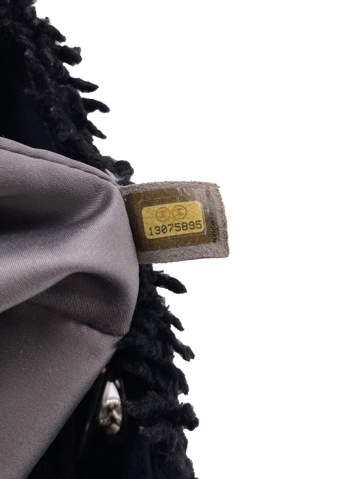 Top Quality Chanel CC Logo Quilted Fringe Shopper Bag Black