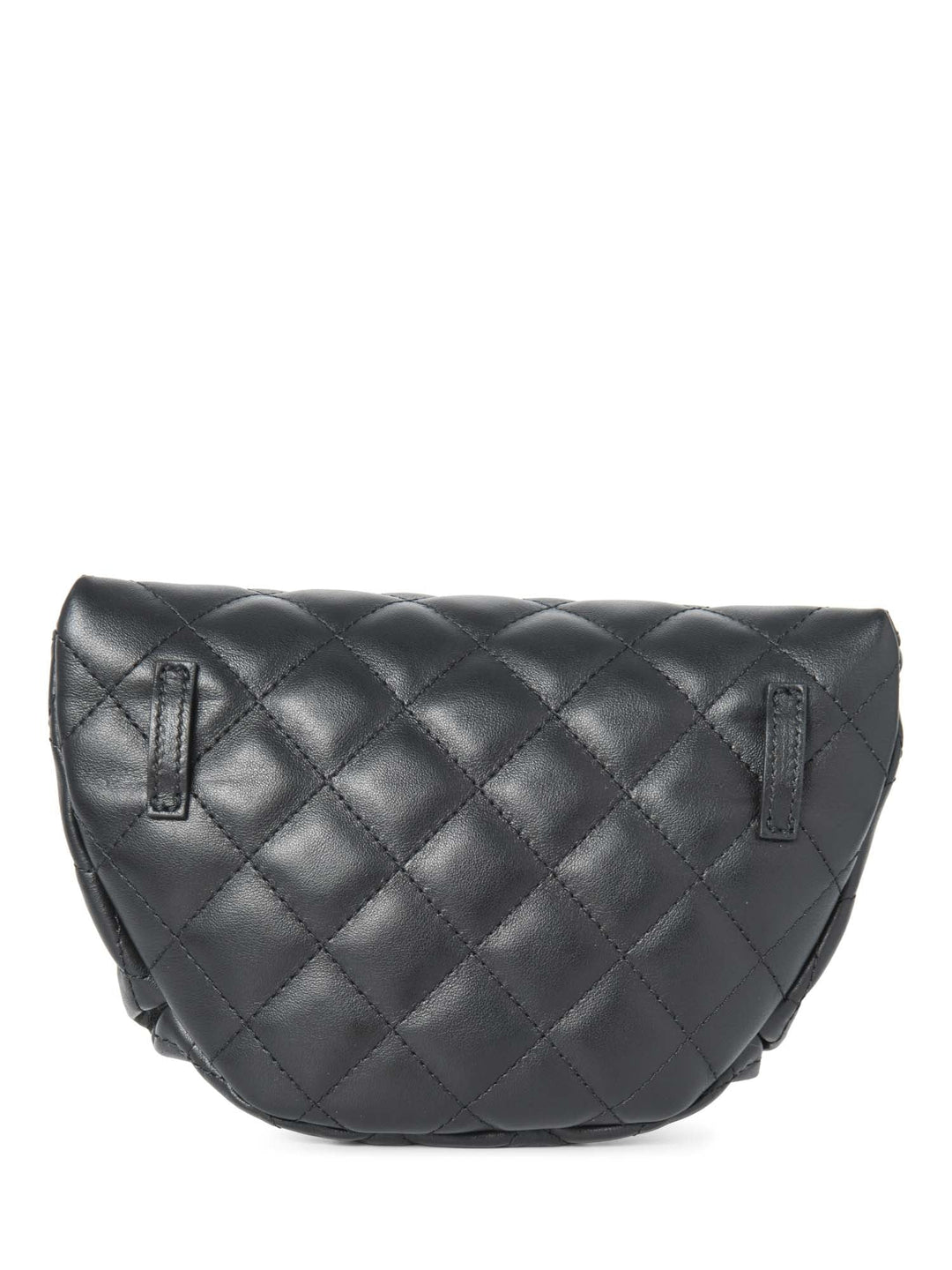 Top Quality Chanel CC Logo Quilted Leather Belt Bag Black