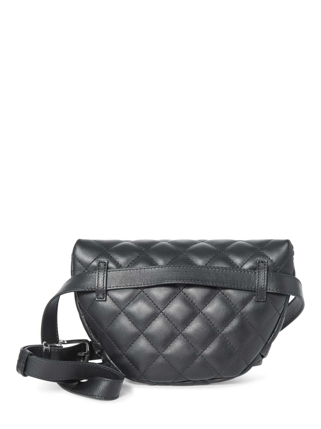 Top Quality Chanel CC Logo Quilted Leather Belt Bag Black