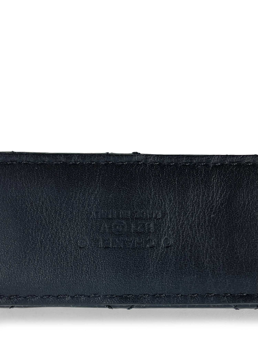Top Quality Chanel CC Logo Quilted Leather Belt Black Silver