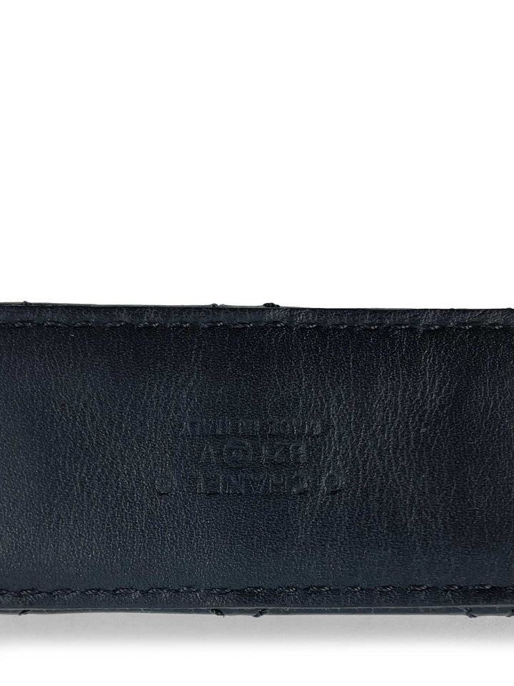 Top Quality Chanel CC Logo Quilted Leather Belt Black Silver
