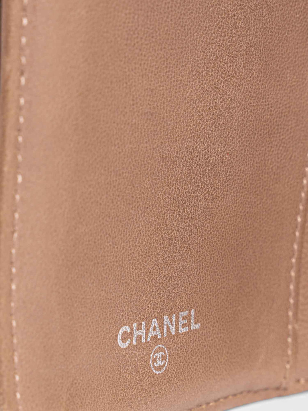 Top Quality Chanel CC Logo Quilted Leather Bi-Fold Wallet Black Taupe