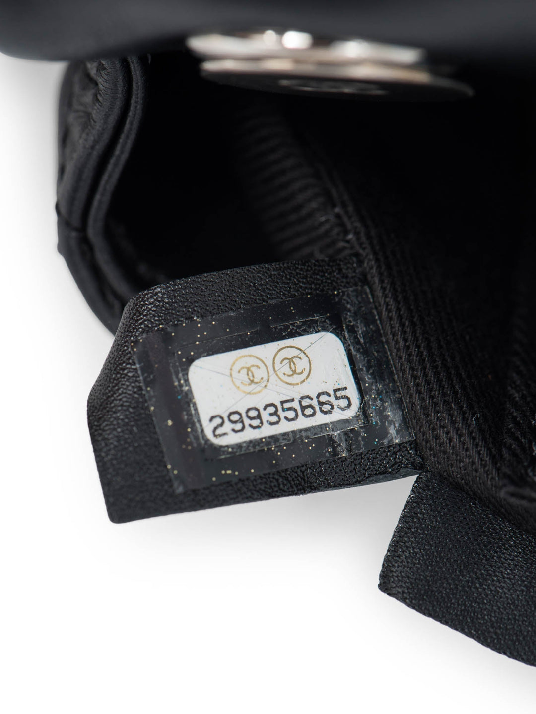 Top Quality Chanel CC Logo Quilted Leather Chain Belt Bag Black Silver