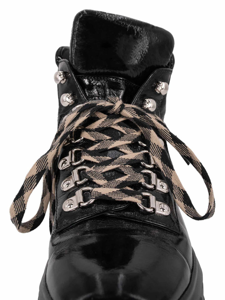 Top Quality Chanel CC Logo Quilted Leather High Top Platform Sneakers Black