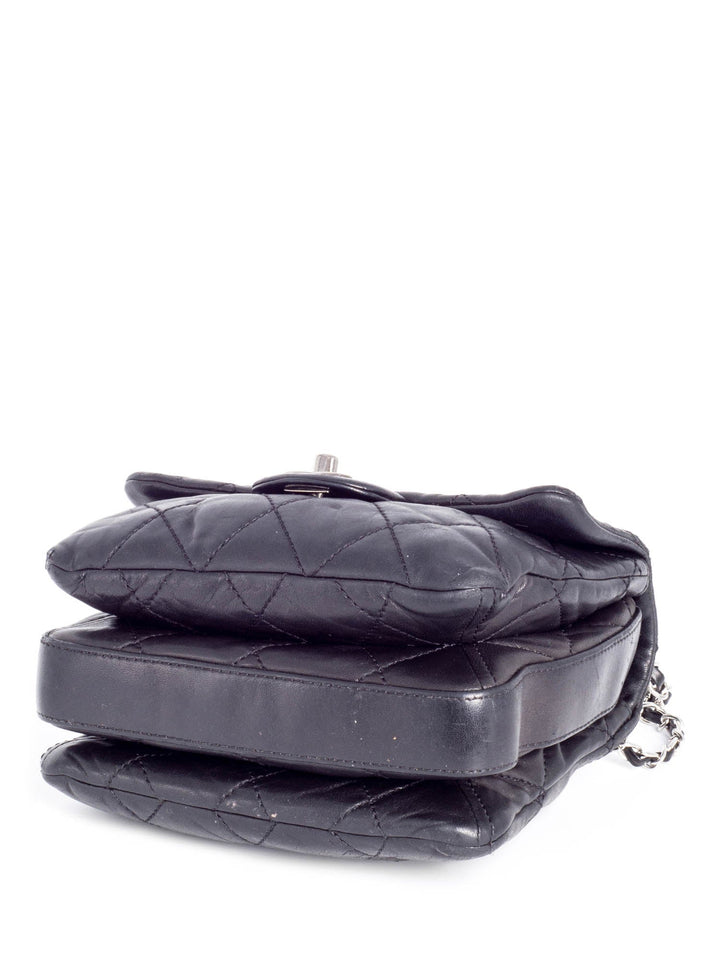 Top Quality Chanel CC Logo Quilted Leather Mini Flap Messenger Bag Black