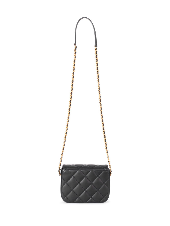 Top Quality Chanel CC Logo Quilted Leather Mini Square Bag Black