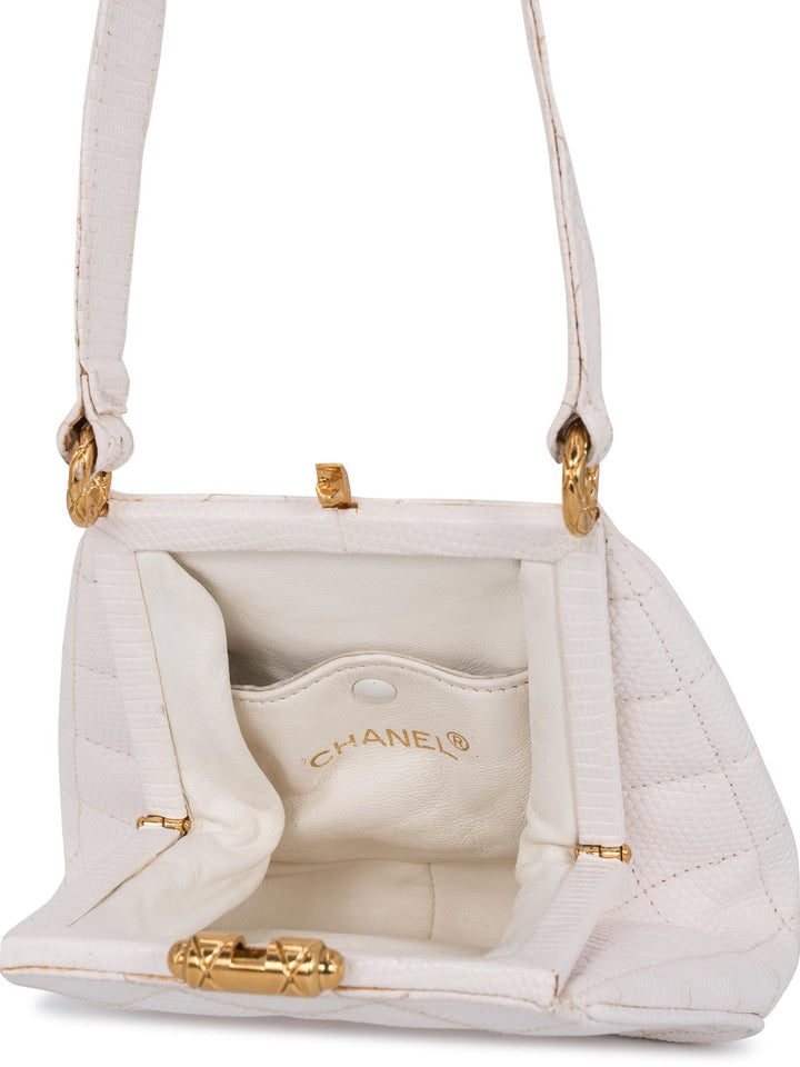 Top Quality Chanel CC Logo Quilted Mini Kelly Bag White