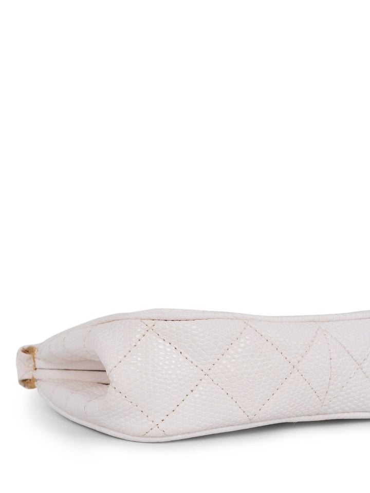 Top Quality Chanel CC Logo Quilted Mini Kelly Bag White