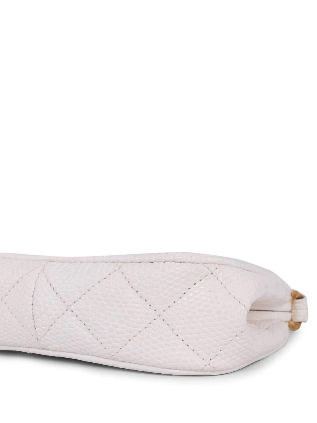 Top Quality Chanel CC Logo Quilted Mini Kelly Bag White