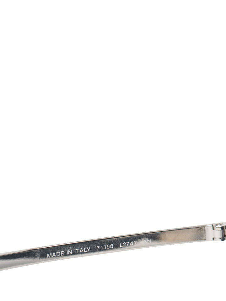 Top Quality Chanel CC Logo Runway Aviator Sunglasses Silver