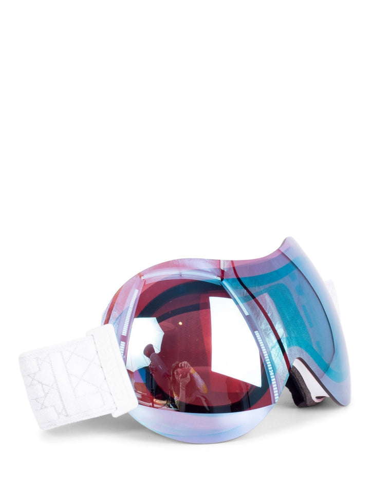 Top Quality Chanel CC Logo Ski Goggles with Quilted Leather Clutch Black