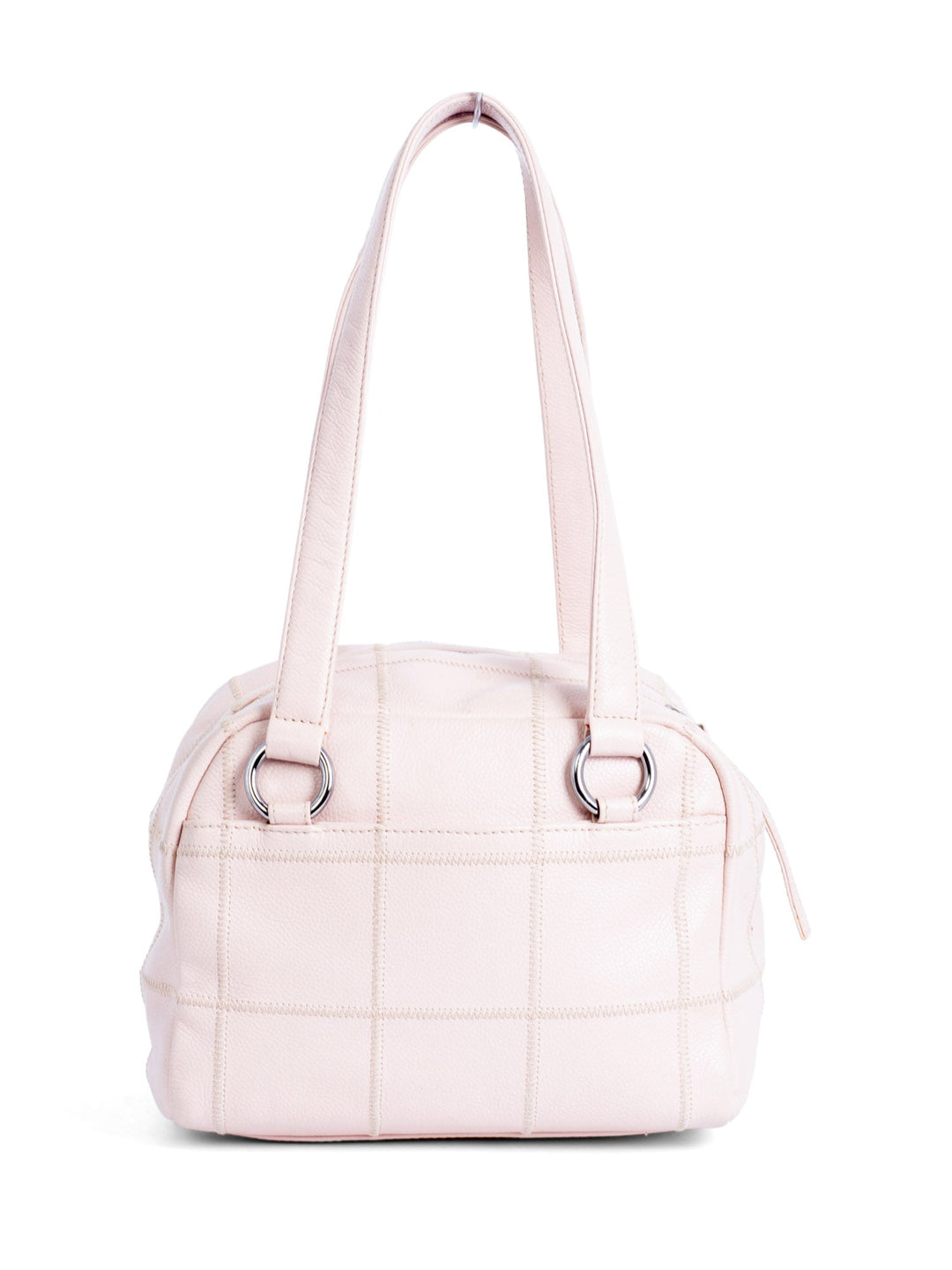 Top Quality Chanel CC Logo Soft Quilted Leather Duffle Shoulder Bag Pink
