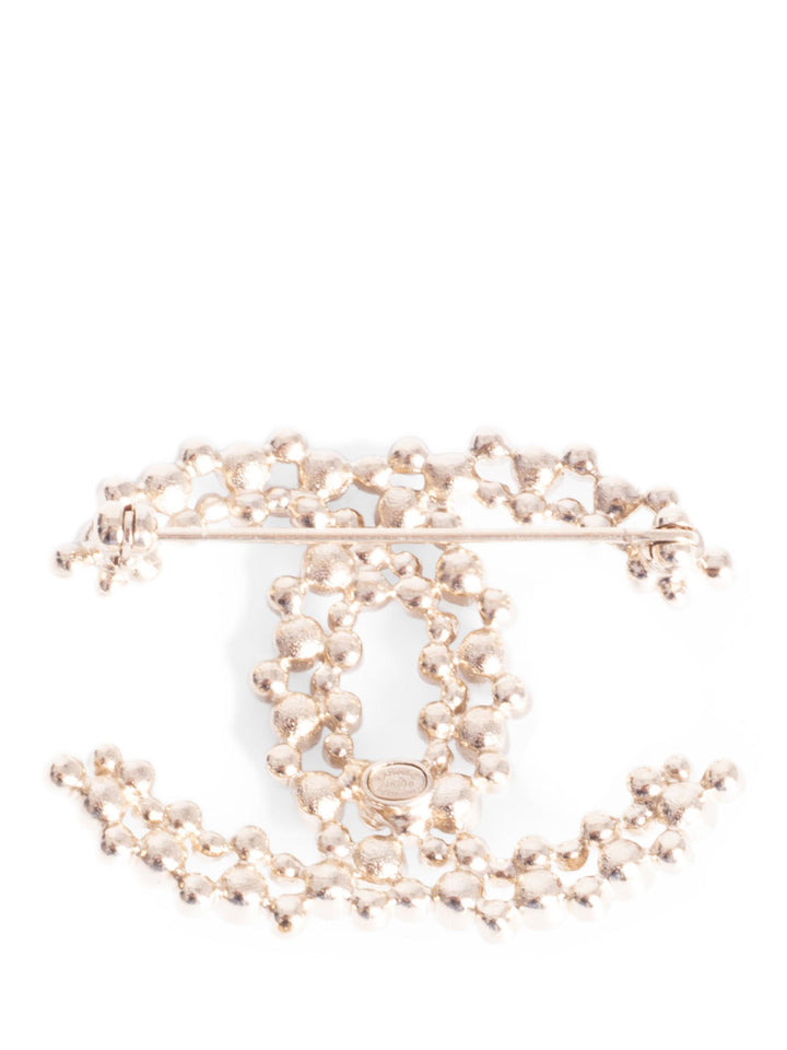 Top Quality Chanel CC Logo Swarovski Crystal Pearl Brooch