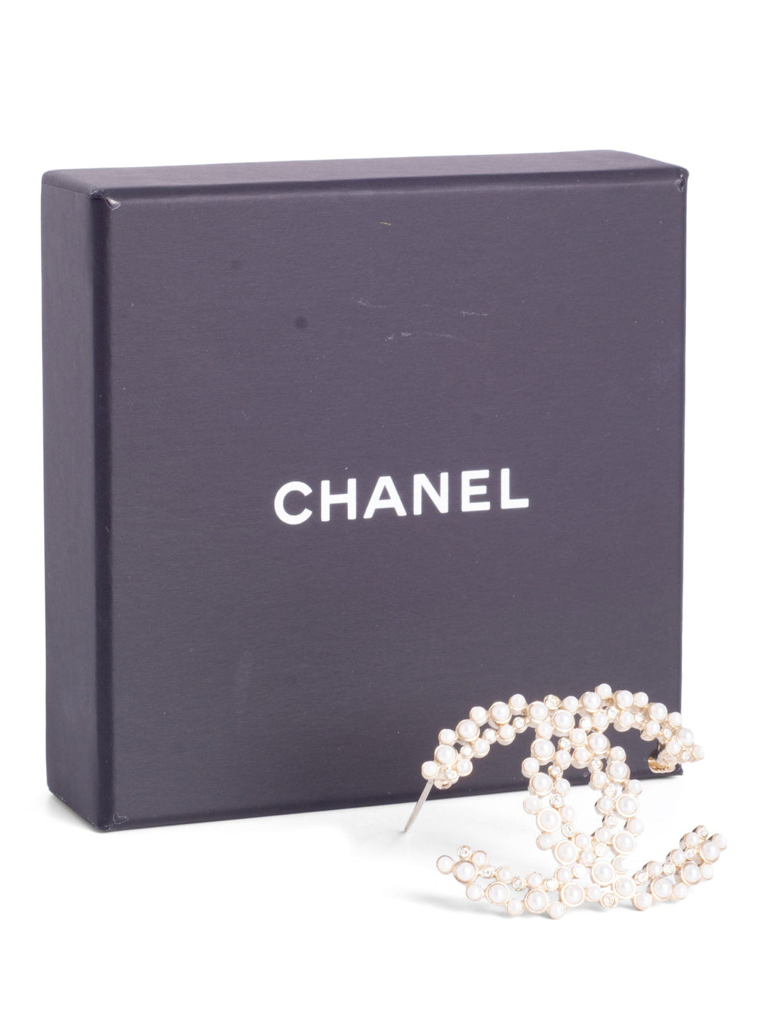 Top Quality Chanel CC Logo Swarovski Crystal Pearl Brooch