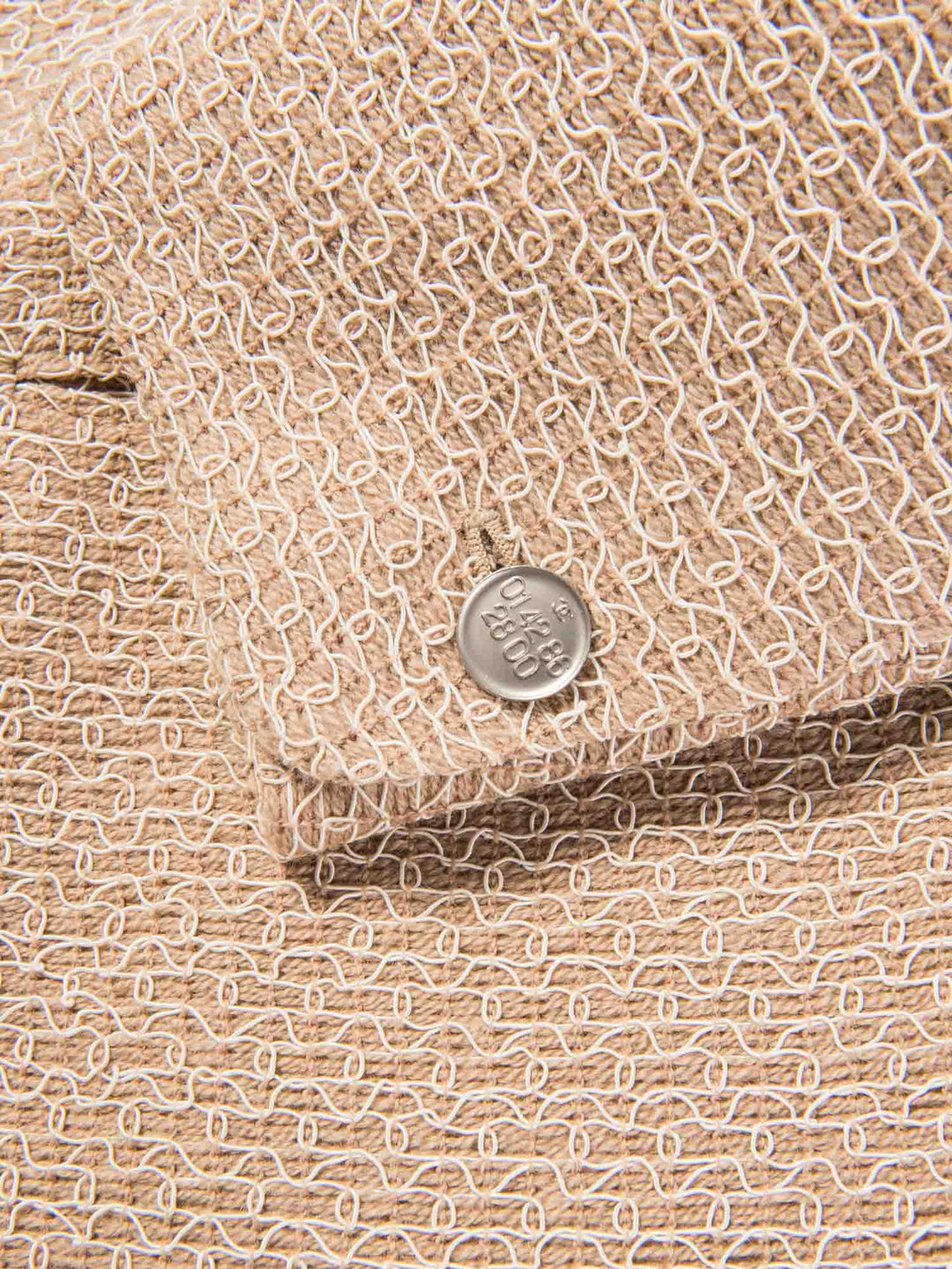 Top Quality Chanel CC Logo Tweed Jacket Beige White Silver