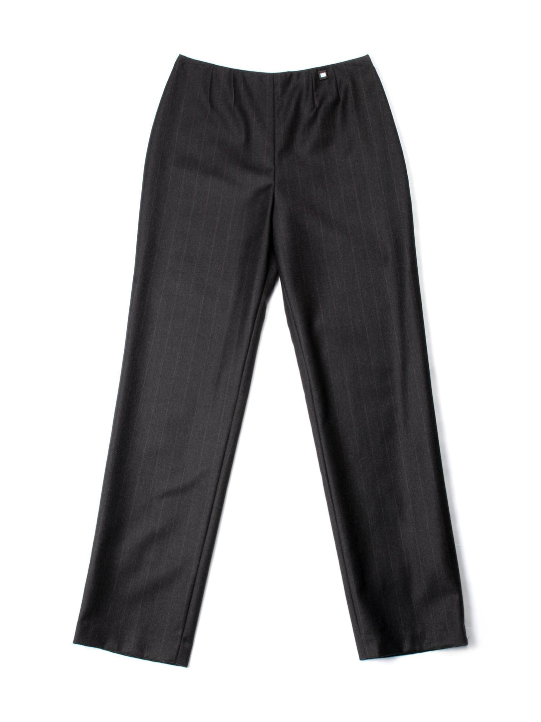 Top Quality Chanel CC Logo Wool Cashmere High Waisted Pants Brown