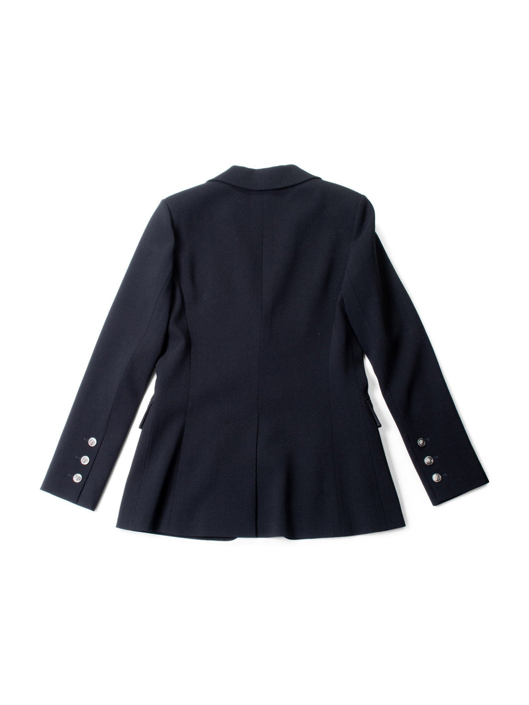 Top Quality Chanel CC Logo Wool Tweed Fitted Jacket Black