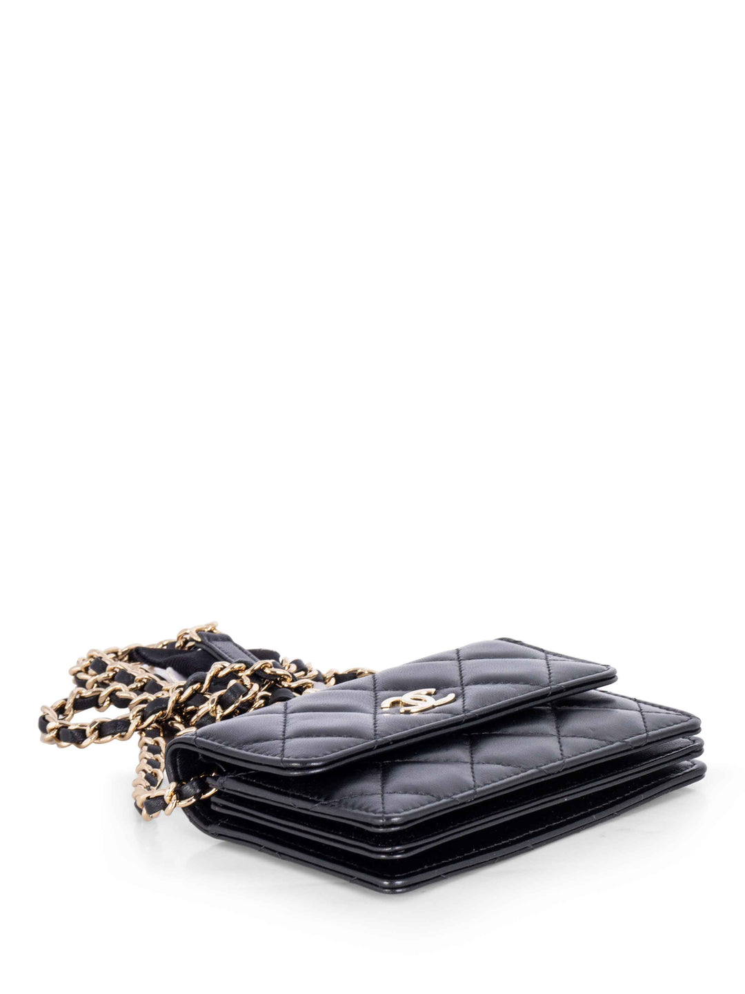 Top Quality Chanel CC Quilted Leather Mini Camellia Flap Messenger Bag Black