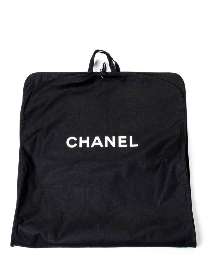 Top Quality Chanel Canvas Garment Cover Bag Black