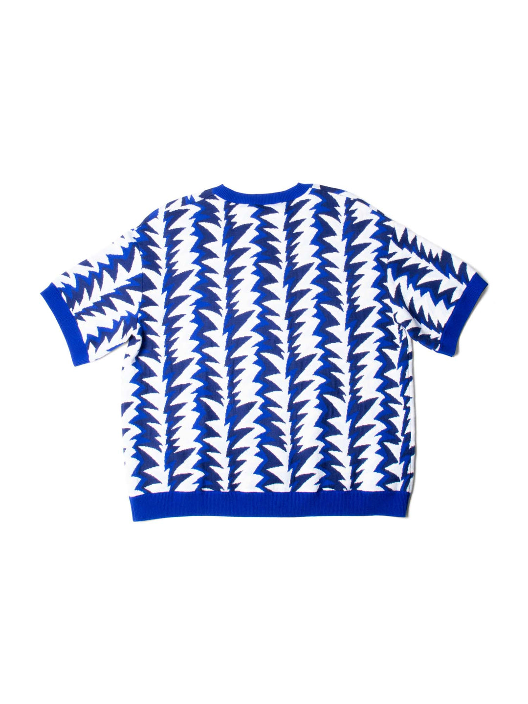 Top Quality Chanel Cashmere Blend Abstract Oversized Sweater Blue White