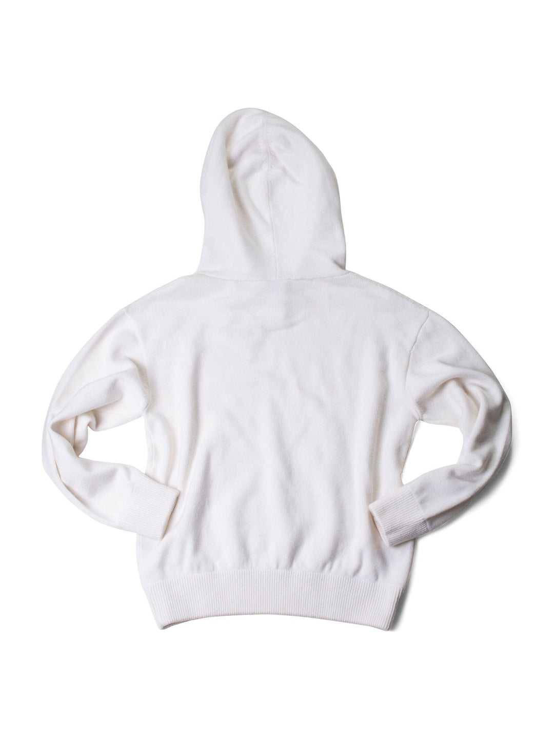 Top Quality Chanel Cashmere CC Logo La Pausa Hooded Oversized Sweater White