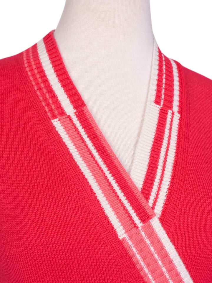 Top Quality Chanel Cashmere CC Logo Wrap Sweater Pink