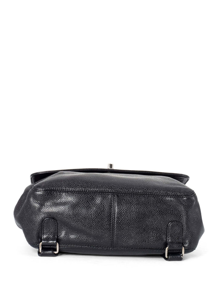 Top Quality Chanel Caviar CC Logo Backpack Black
