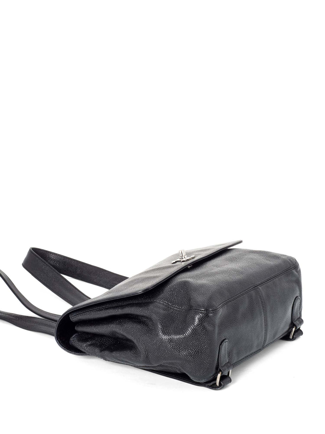 Top Quality Chanel Caviar CC Logo Backpack Black