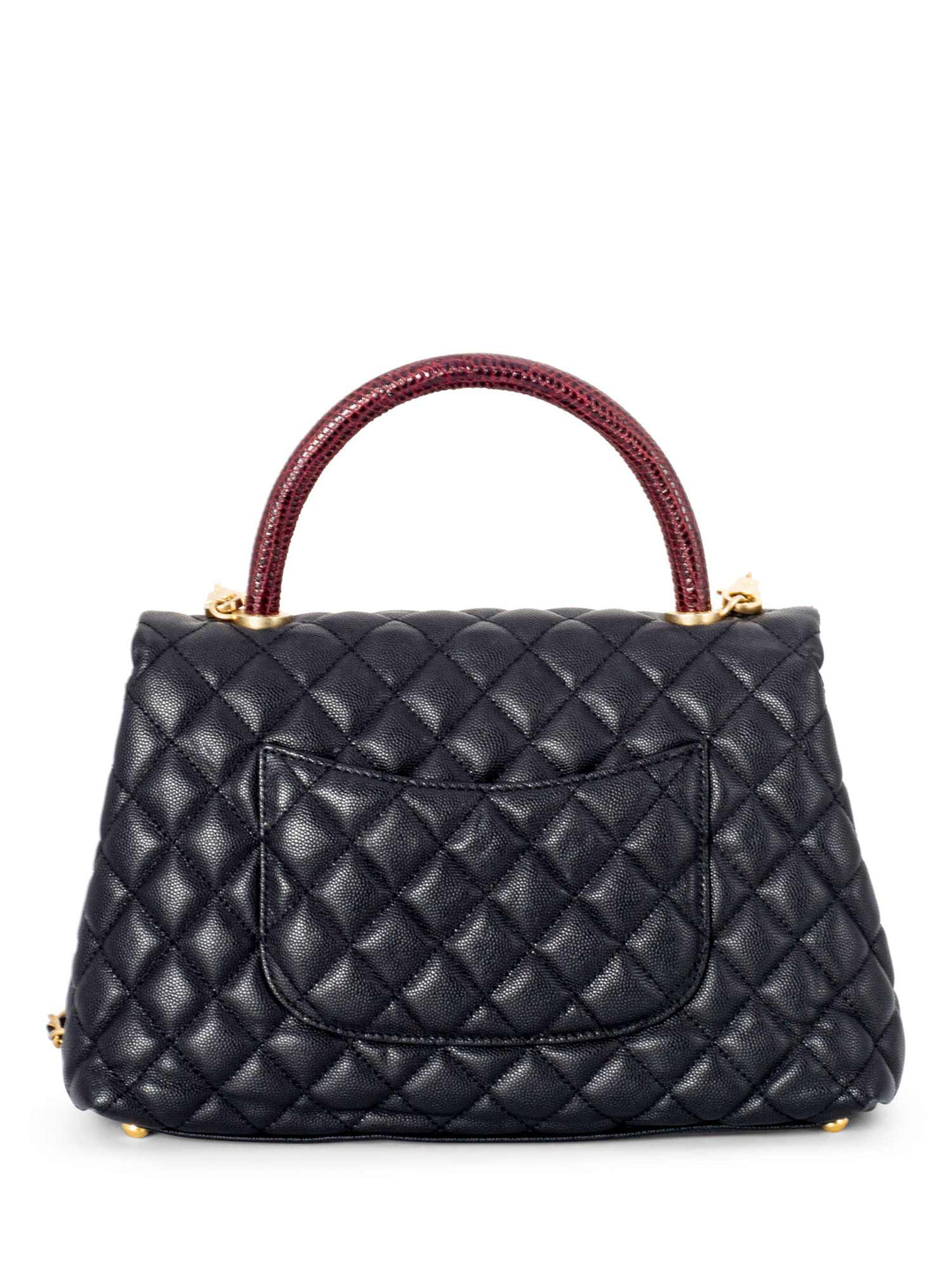 Top Quality Chanel Caviar Coco Top Handle Medium Flap Bag