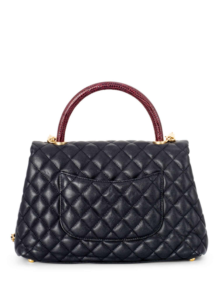 Top Quality Chanel Caviar Coco Top Handle Medium Flap Bag
